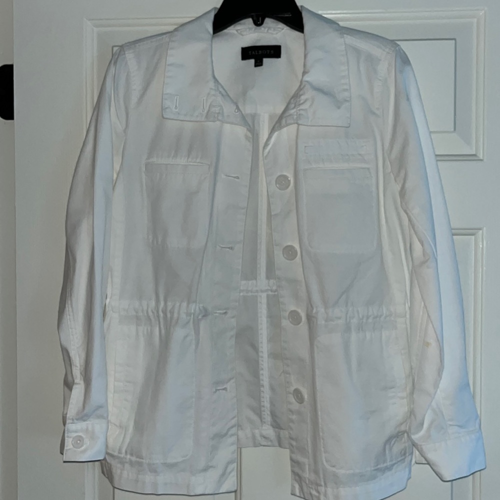 NEW White casual jacket from Talbots